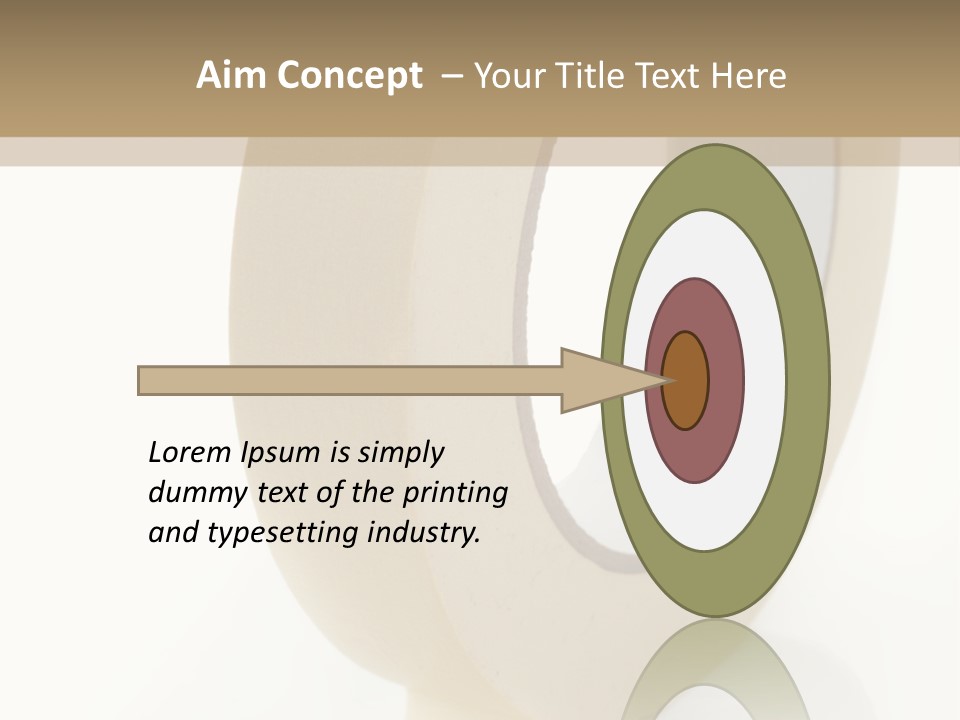 Isolated Adhesive Object PowerPoint Template