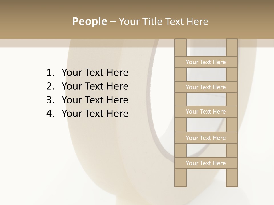 Isolated Adhesive Object PowerPoint Template