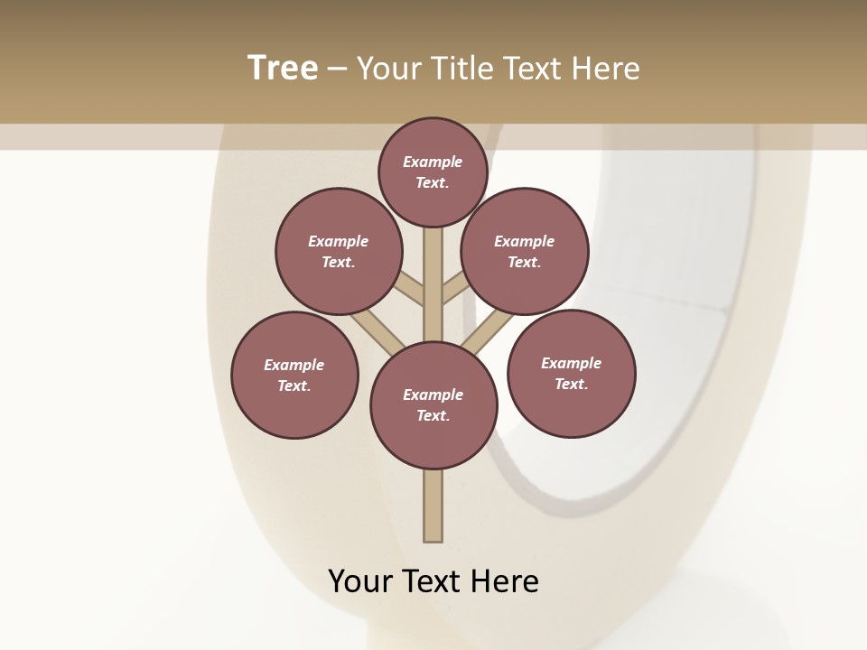 Isolated Adhesive Object PowerPoint Template