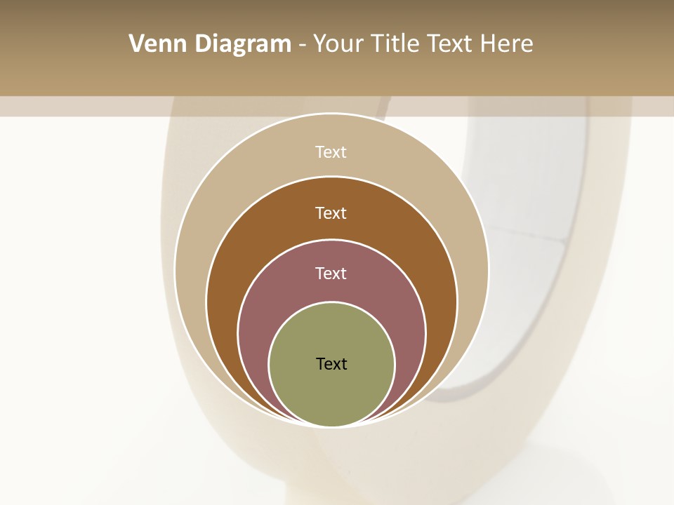 Isolated Adhesive Object PowerPoint Template
