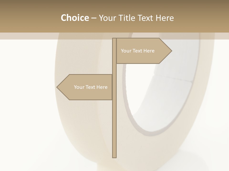 Isolated Adhesive Object PowerPoint Template