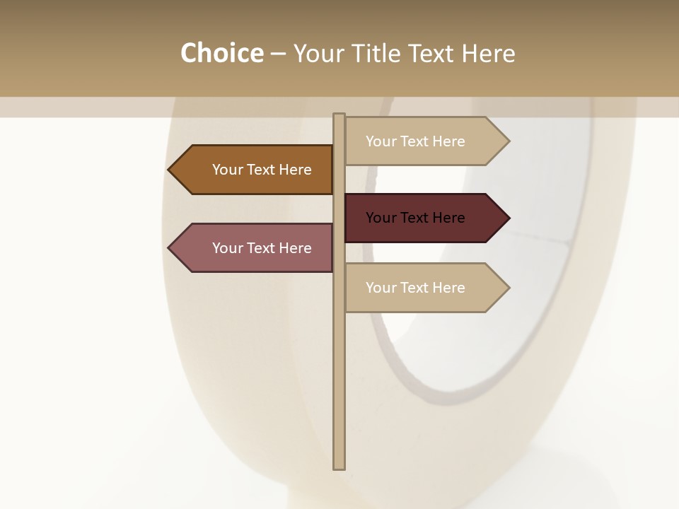 Isolated Adhesive Object PowerPoint Template