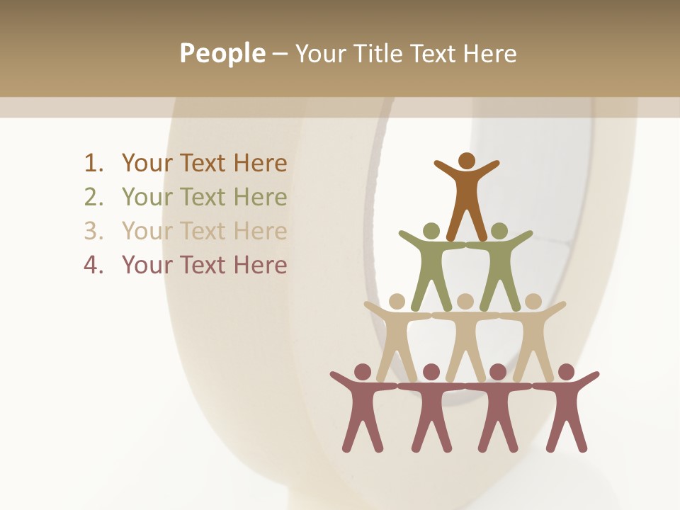 Isolated Adhesive Object PowerPoint Template