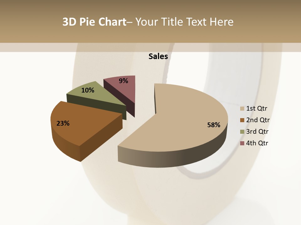 Isolated Adhesive Object PowerPoint Template