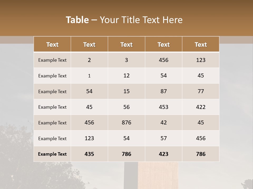 Vertical Countryside Happy PowerPoint Template