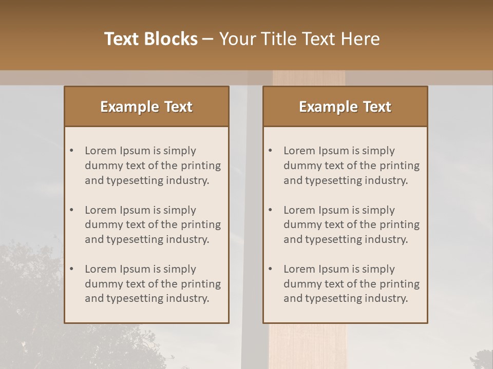 Vertical Countryside Happy PowerPoint Template