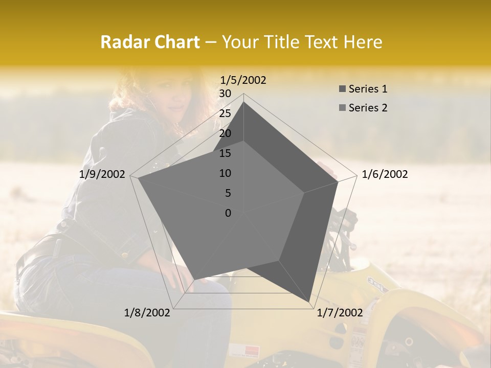 Background Yellow Quadrocycle PowerPoint Template