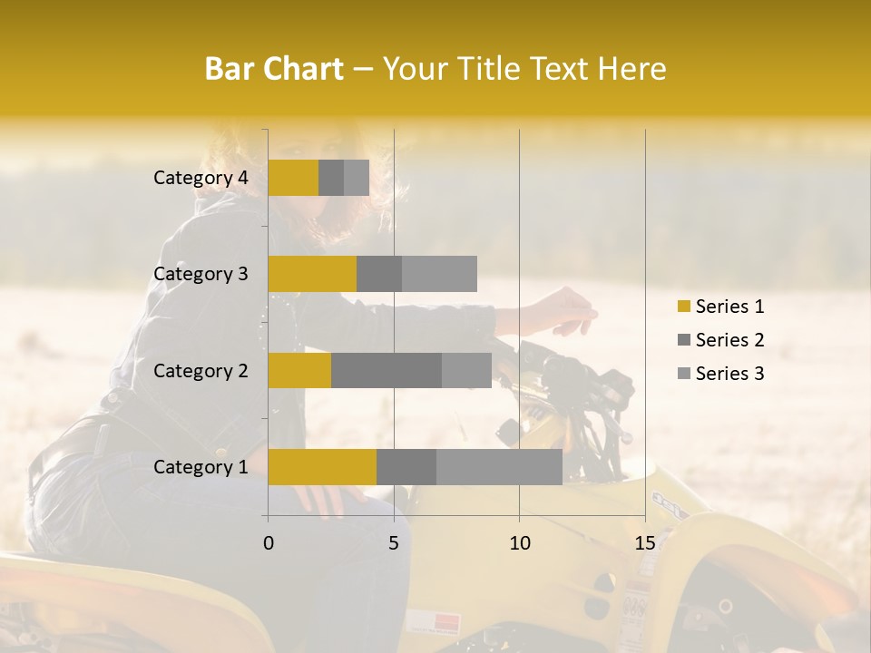 Background Yellow Quadrocycle PowerPoint Template