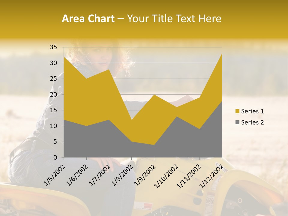 Background Yellow Quadrocycle PowerPoint Template