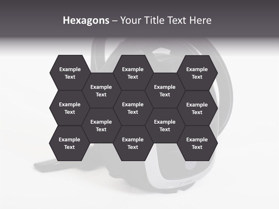 A Black And White Vacuum Is On Display PowerPoint Template