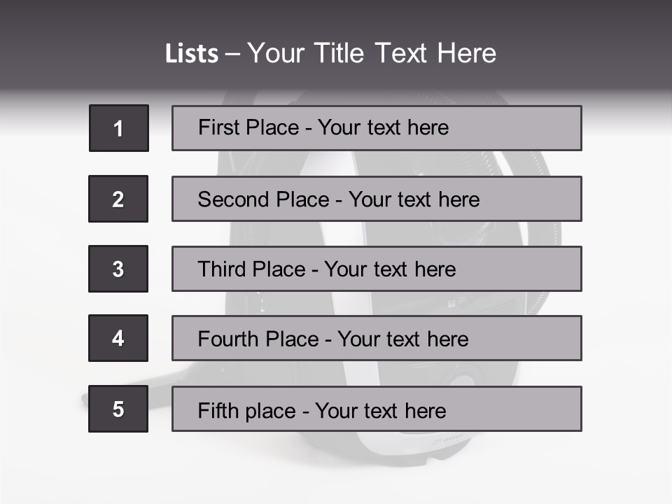 A Black And White Vacuum Is On Display PowerPoint Template