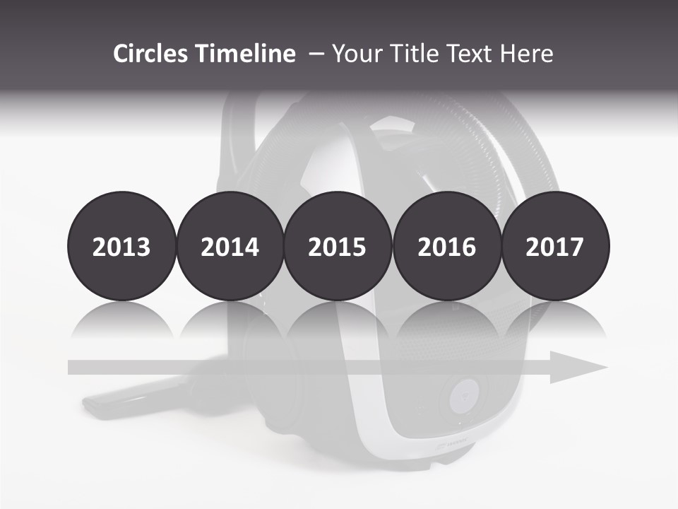 A Black And White Vacuum Is On Display PowerPoint Template