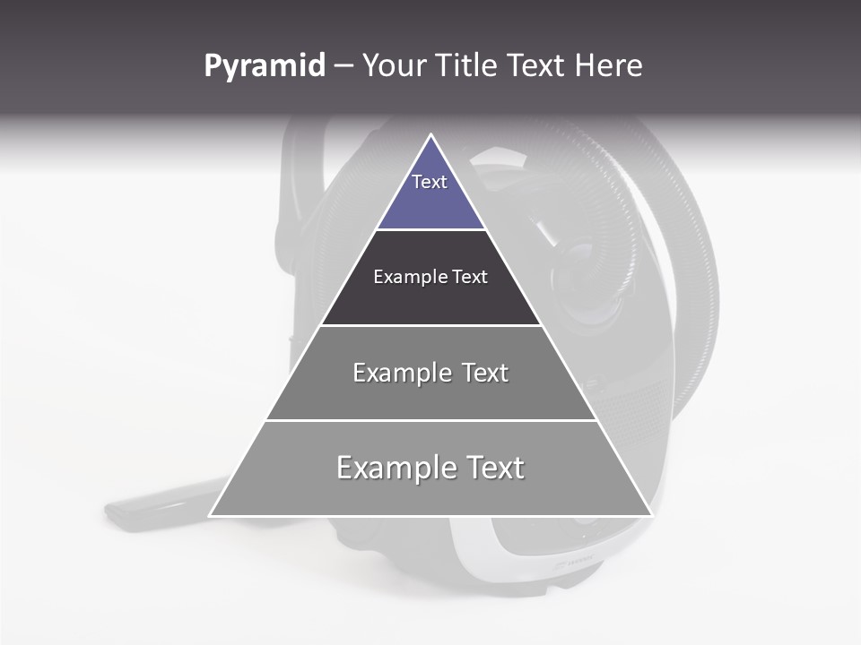 A Black And White Vacuum Is On Display PowerPoint Template