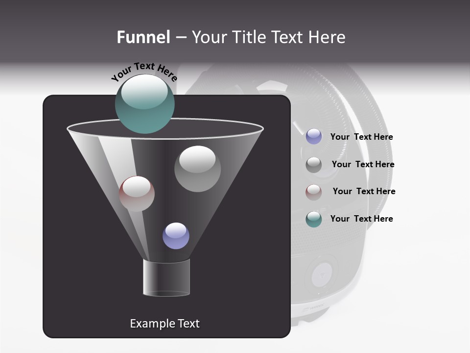 A Black And White Vacuum Is On Display PowerPoint Template