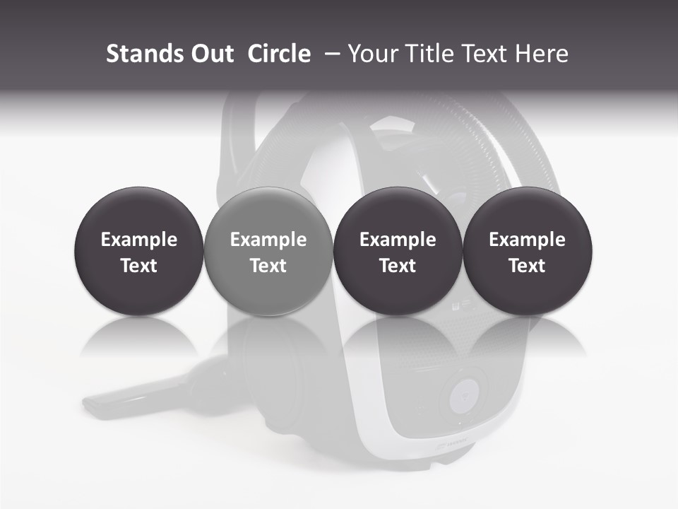 A Black And White Vacuum Is On Display PowerPoint Template