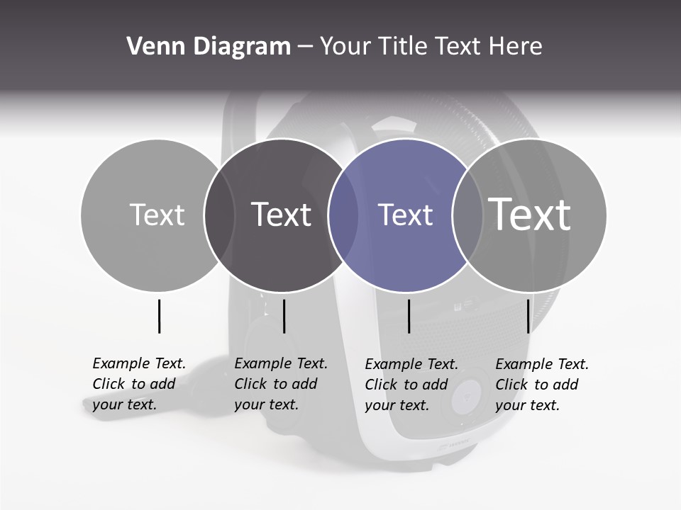 A Black And White Vacuum Is On Display PowerPoint Template