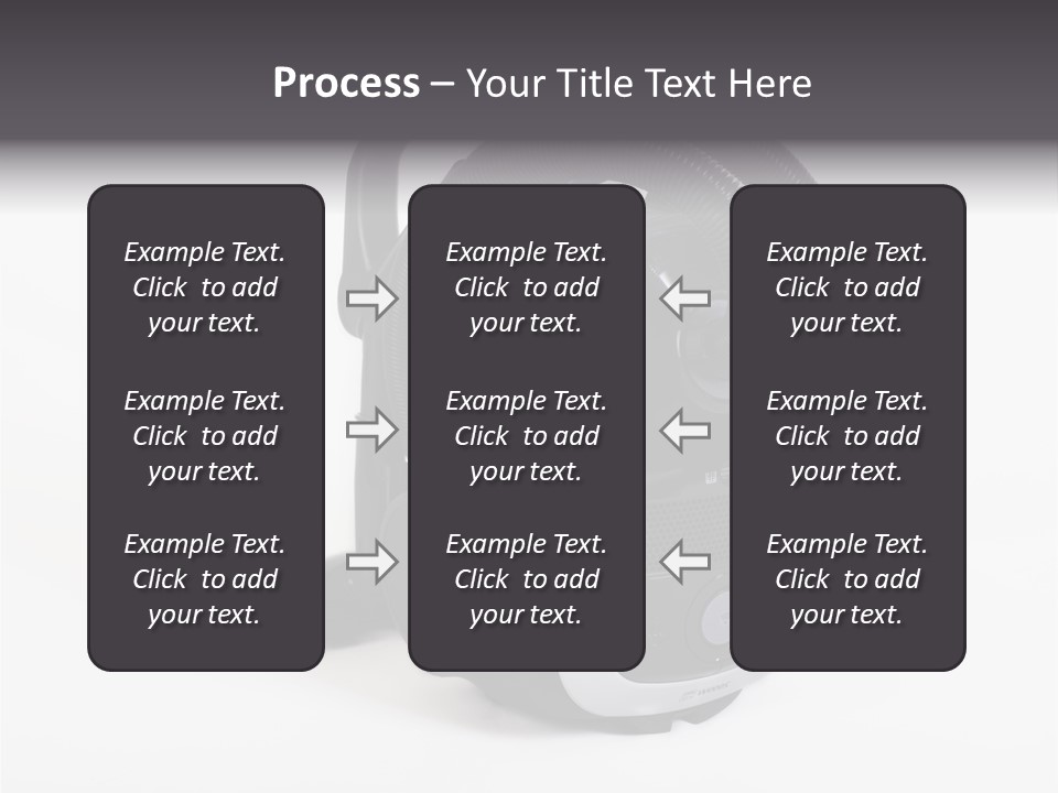 A Black And White Vacuum Is On Display PowerPoint Template