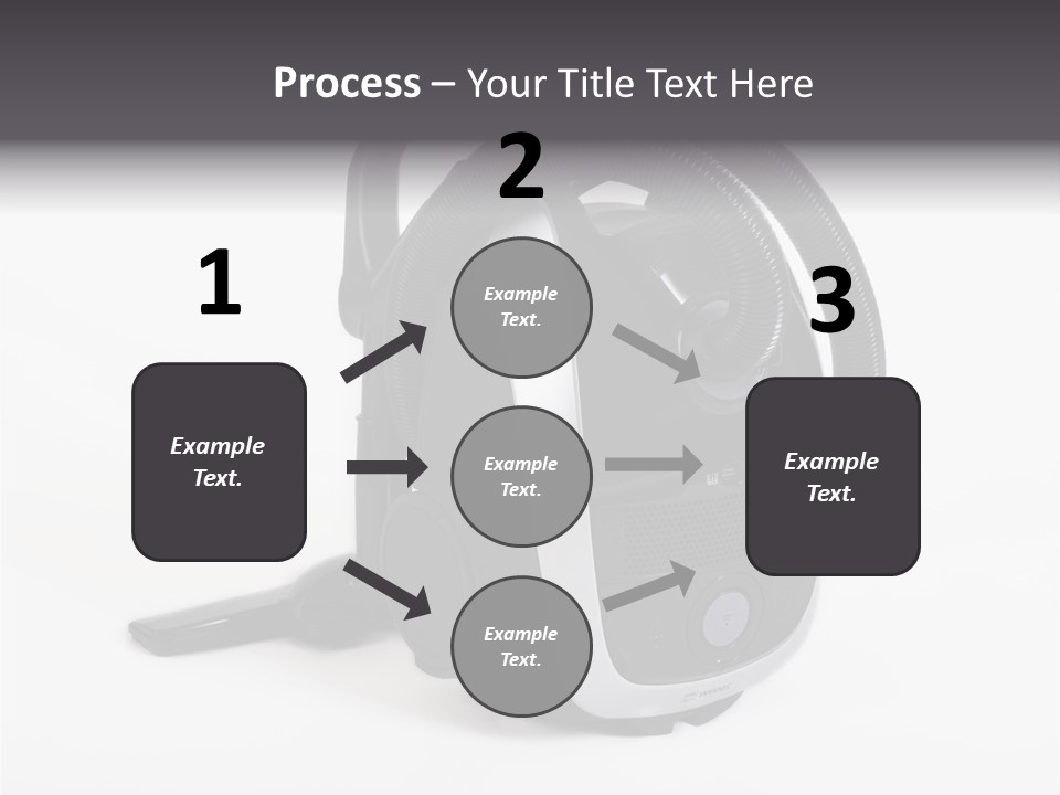 A Black And White Vacuum Is On Display PowerPoint Template