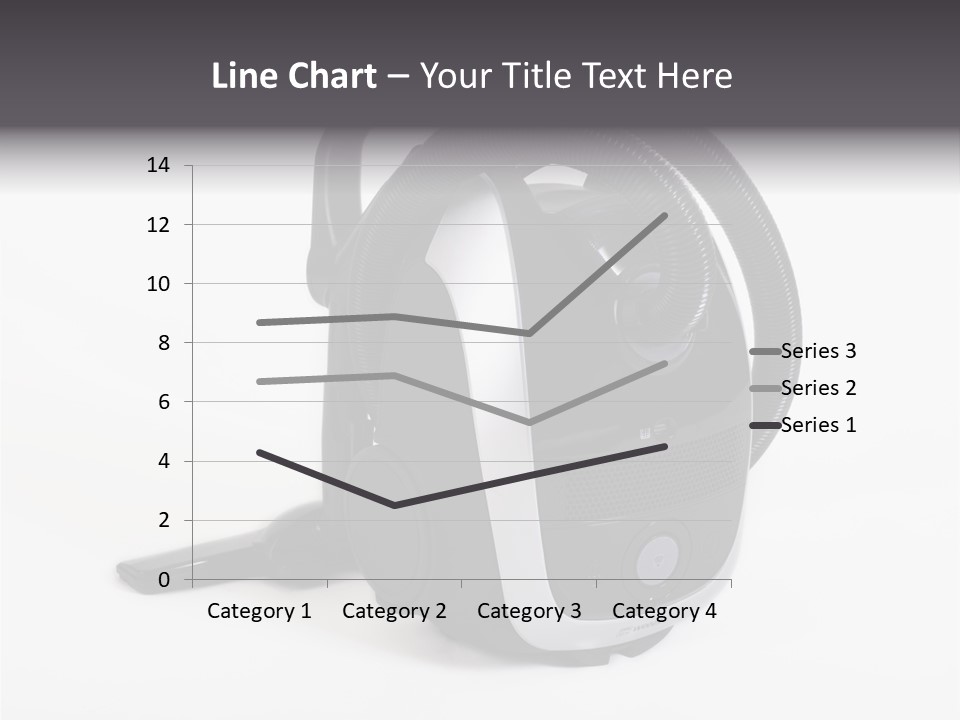 A Black And White Vacuum Is On Display PowerPoint Template
