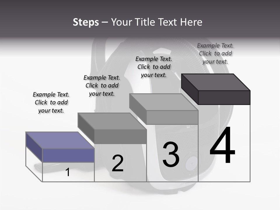 A Black And White Vacuum Is On Display PowerPoint Template