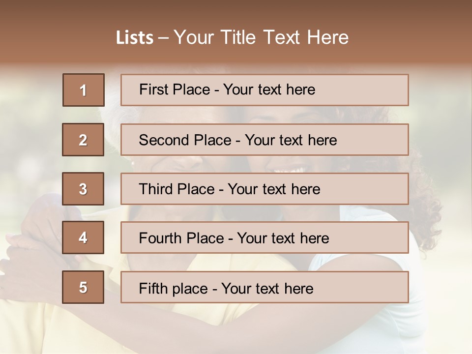 Together Smiling Retired PowerPoint Template