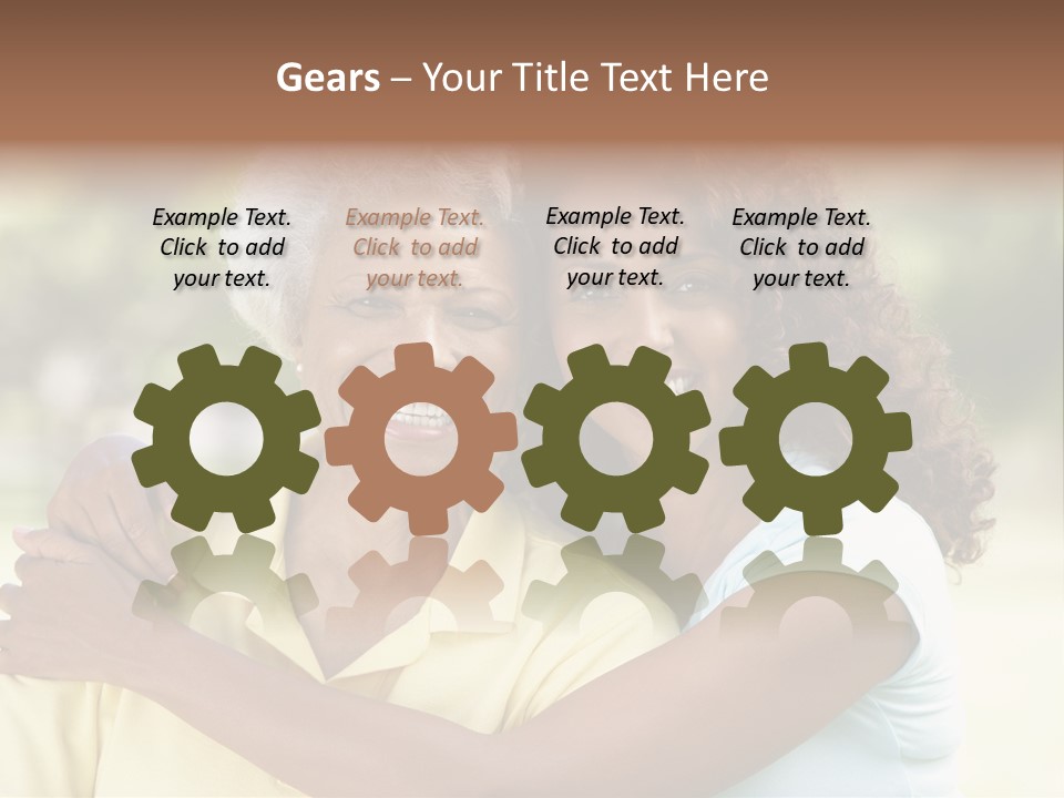 Together Smiling Retired PowerPoint Template