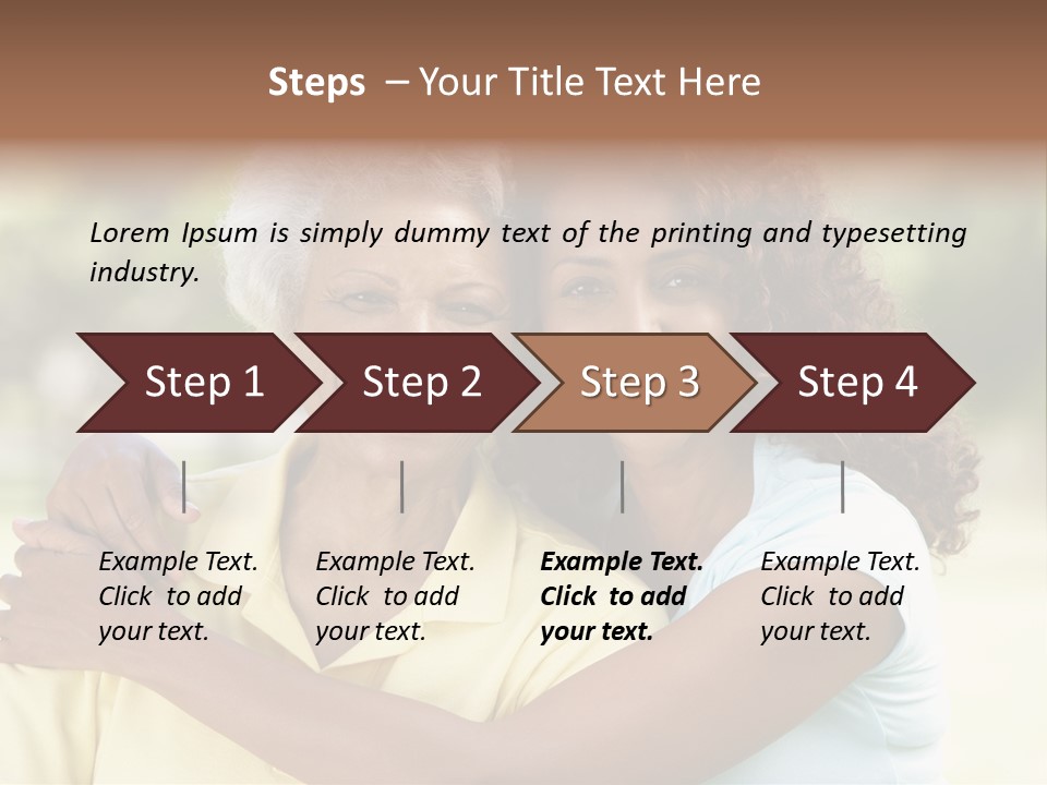 Together Smiling Retired PowerPoint Template