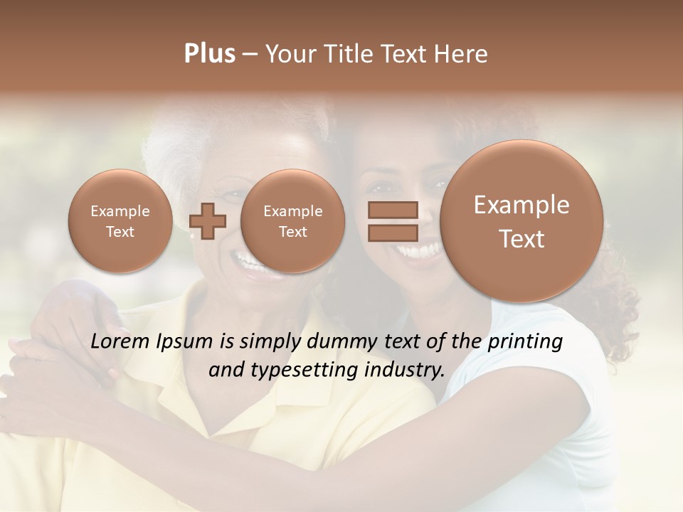Together Smiling Retired PowerPoint Template
