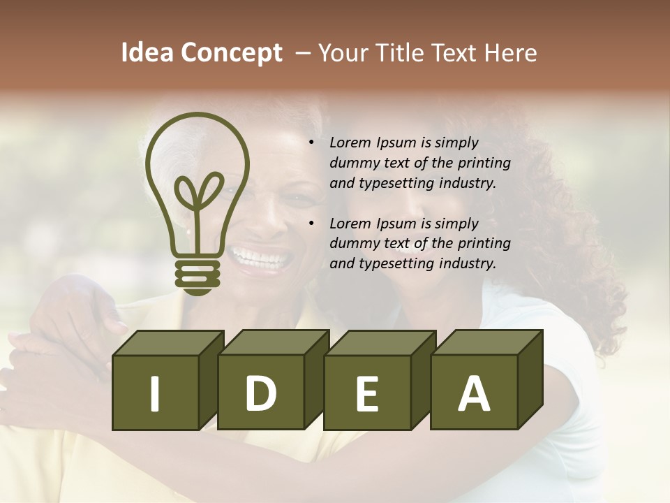 Together Smiling Retired PowerPoint Template