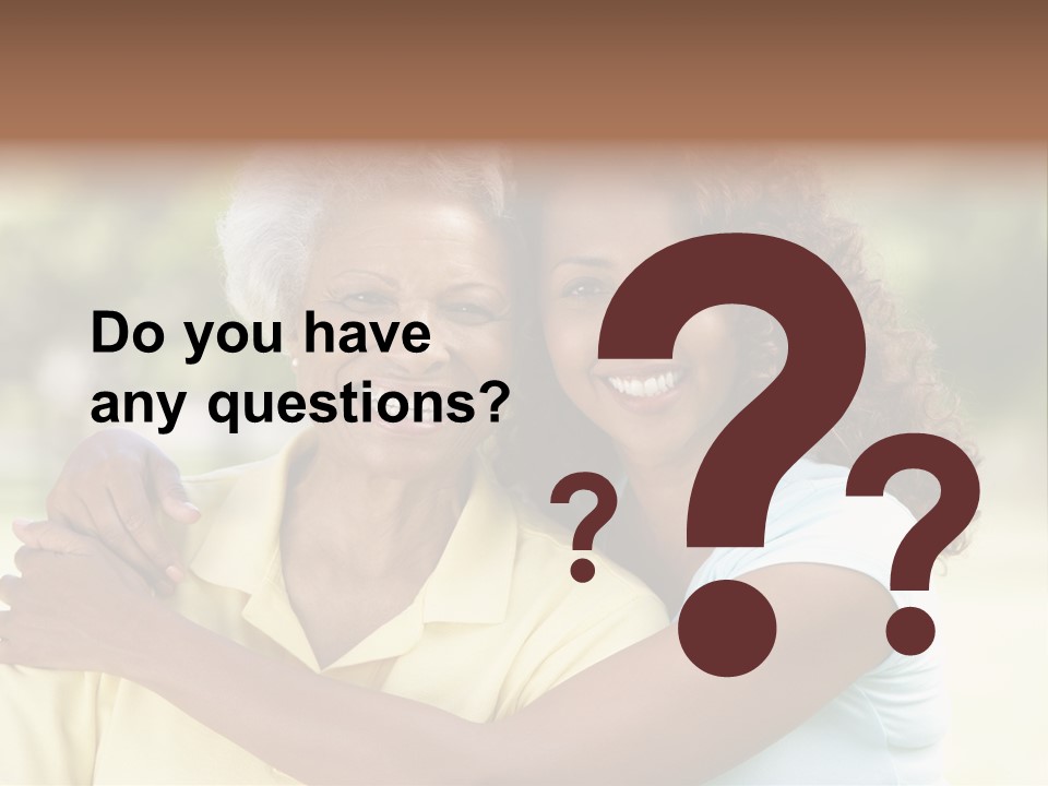 Together Smiling Retired PowerPoint Template