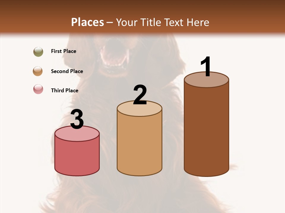 Red Friend Portrait PowerPoint Template