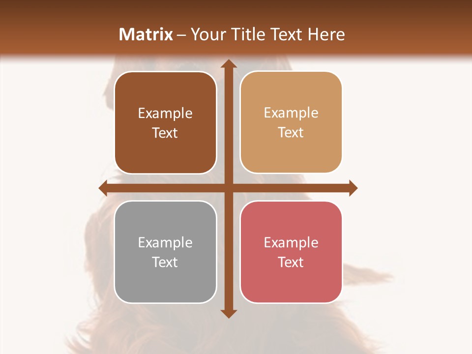 Red Friend Portrait PowerPoint Template