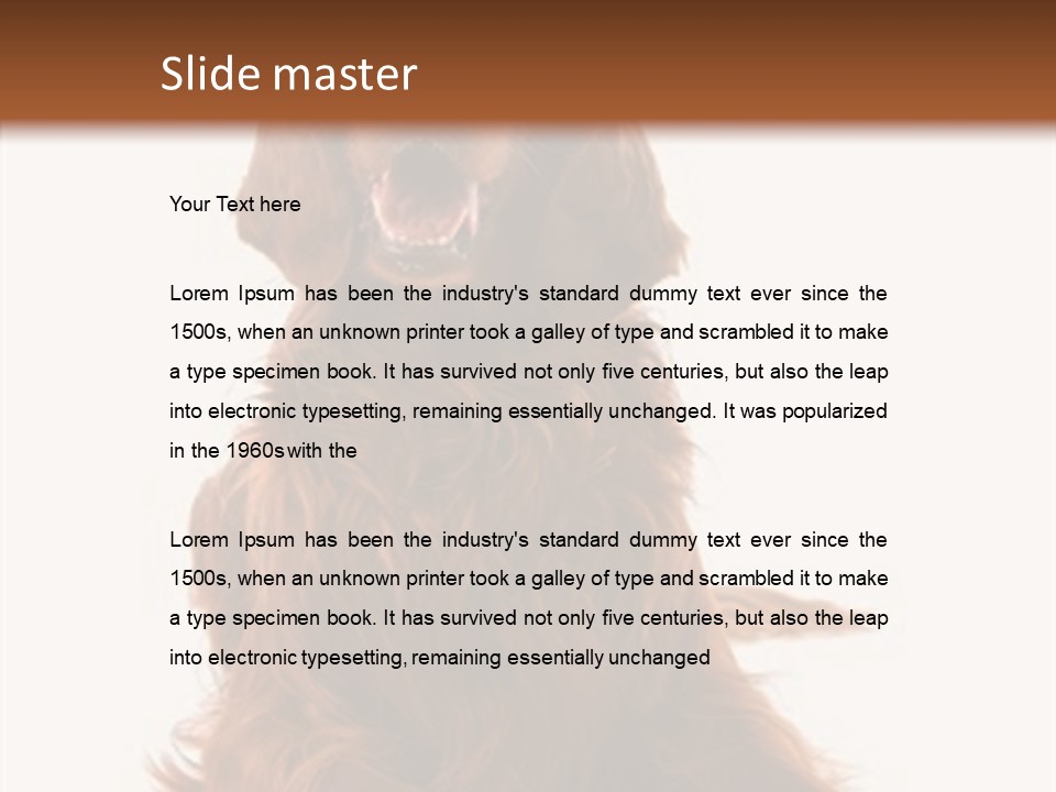 Red Friend Portrait PowerPoint Template