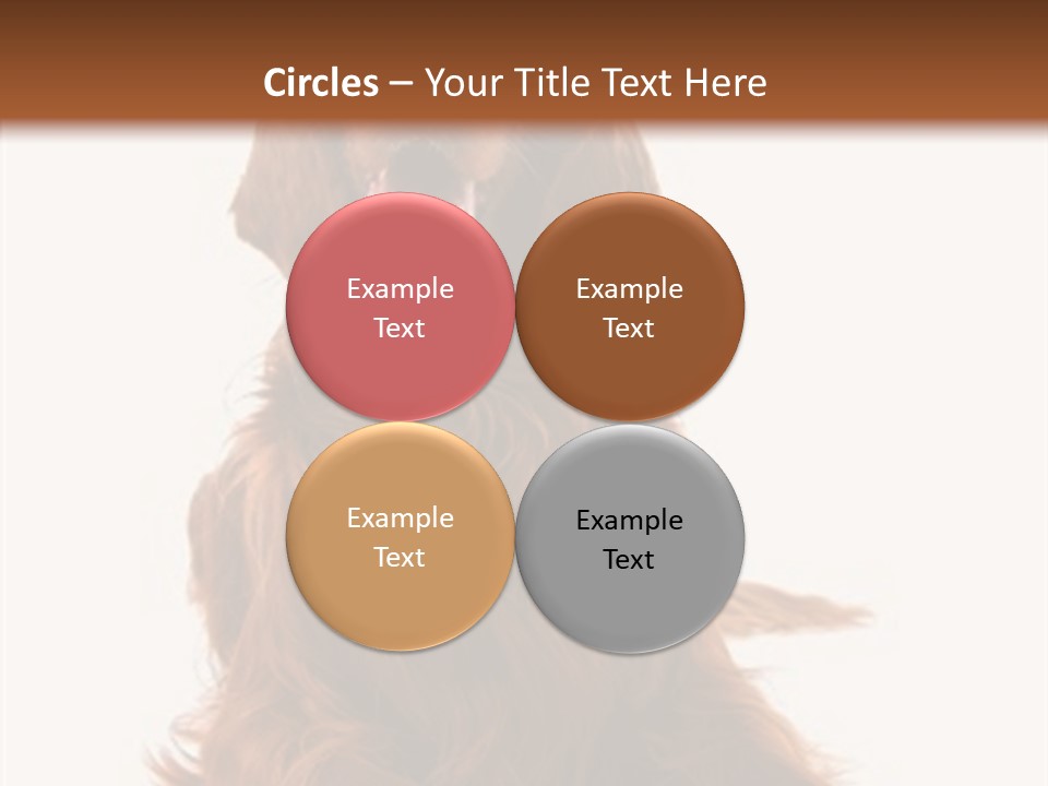 Red Friend Portrait PowerPoint Template