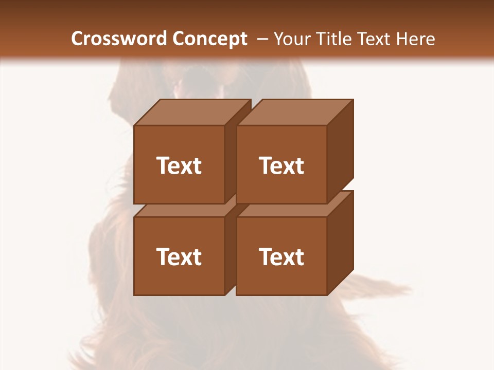 Red Friend Portrait PowerPoint Template