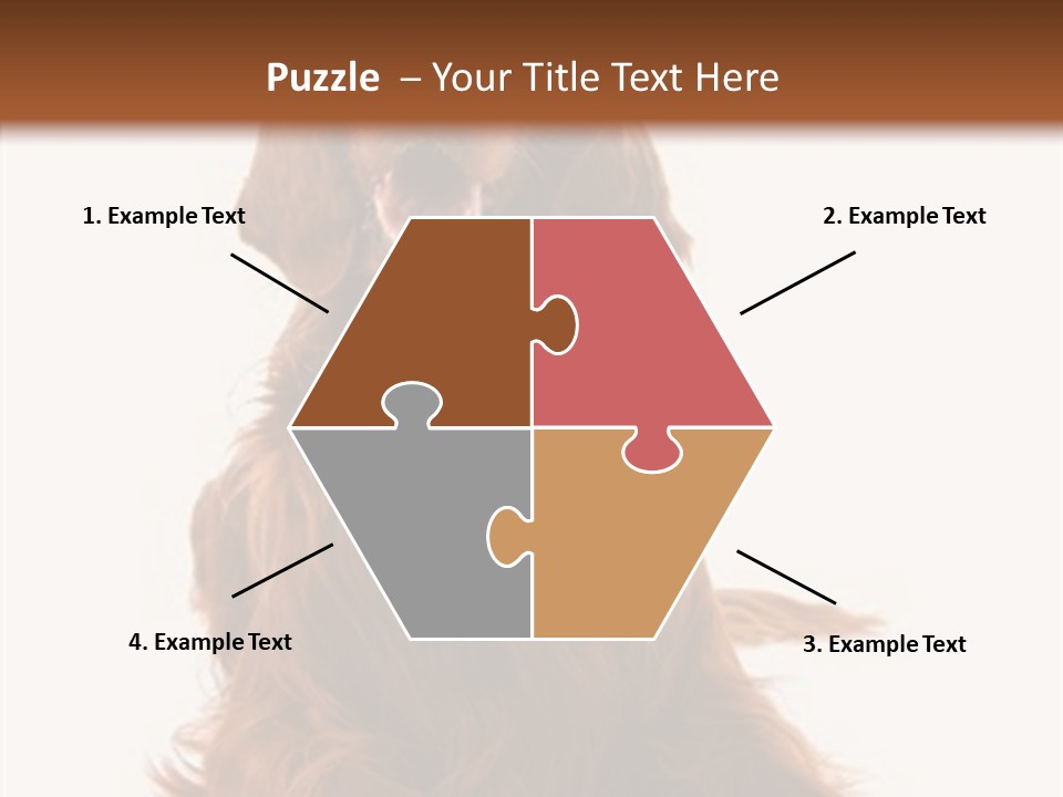 Red Friend Portrait PowerPoint Template