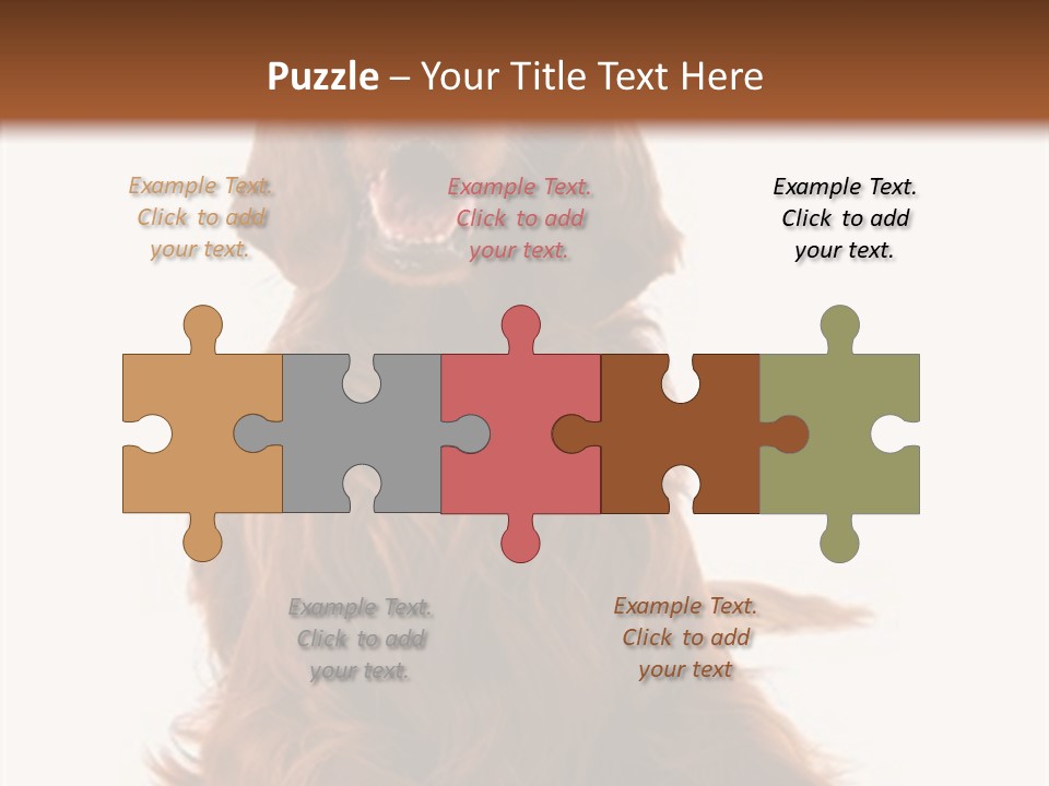 Red Friend Portrait PowerPoint Template