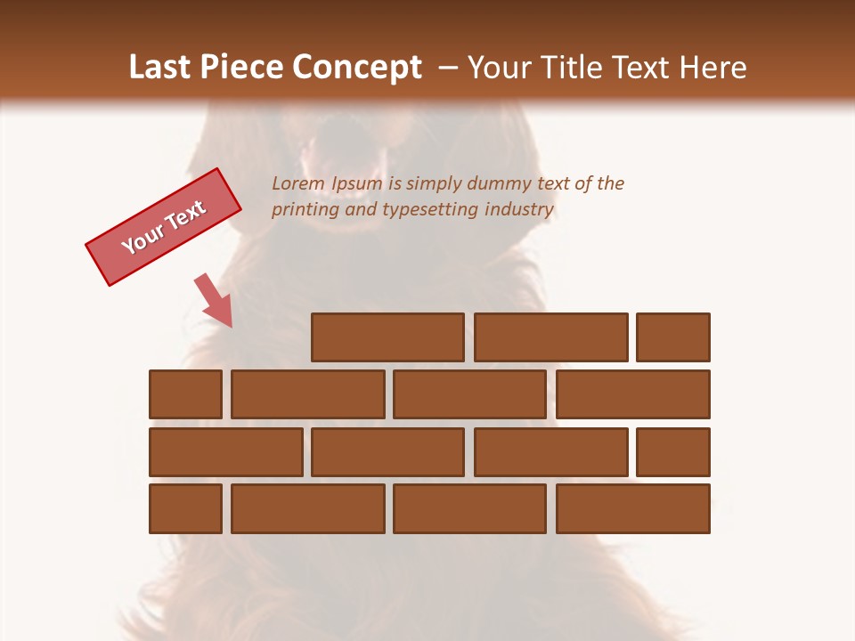 Red Friend Portrait PowerPoint Template