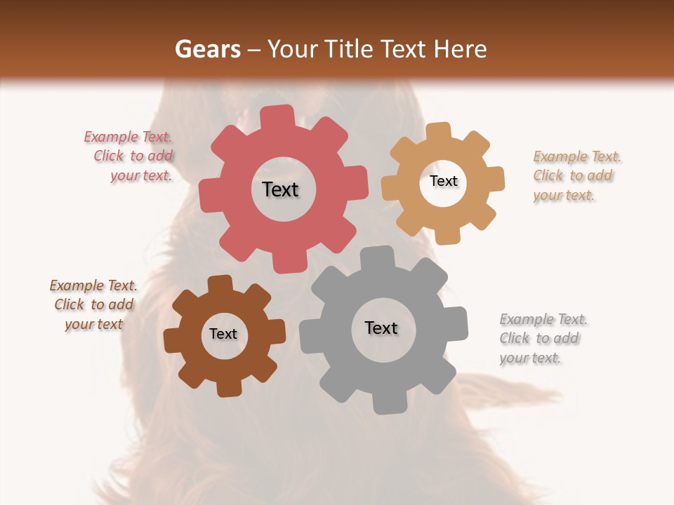 Red Friend Portrait PowerPoint Template