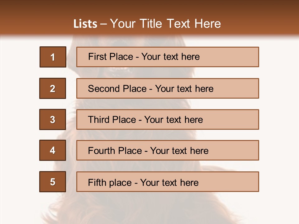 Red Friend Portrait PowerPoint Template