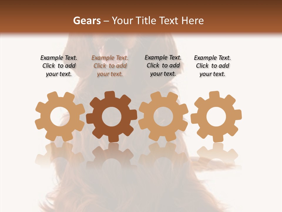 Red Friend Portrait PowerPoint Template