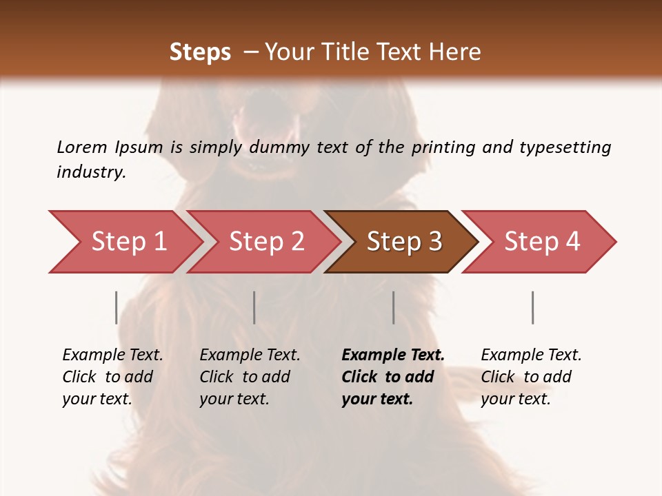 Red Friend Portrait PowerPoint Template