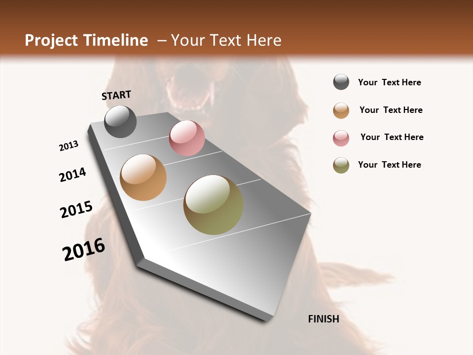 Red Friend Portrait PowerPoint Template
