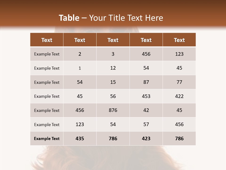 Red Friend Portrait PowerPoint Template