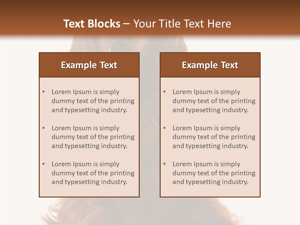 Red Friend Portrait PowerPoint Template