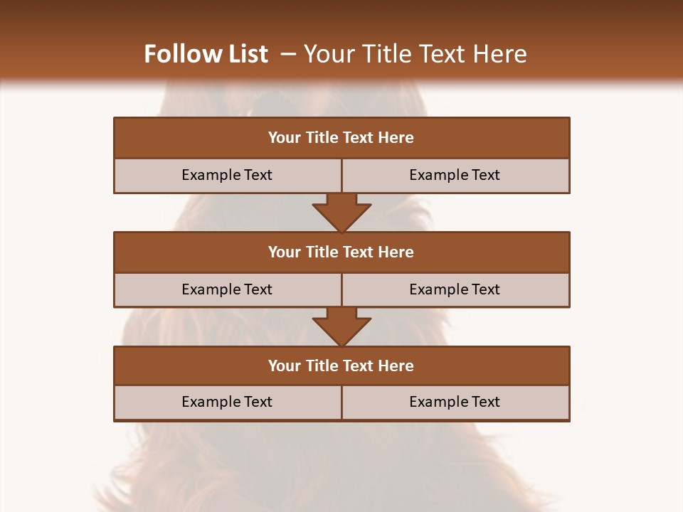 Red Friend Portrait PowerPoint Template