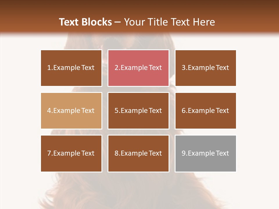 Red Friend Portrait PowerPoint Template