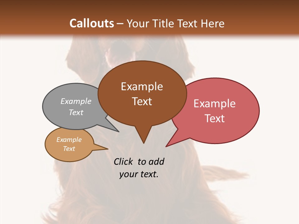 Red Friend Portrait PowerPoint Template