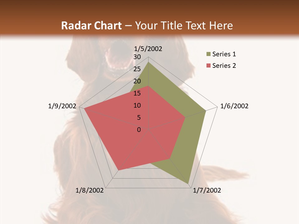 Red Friend Portrait PowerPoint Template