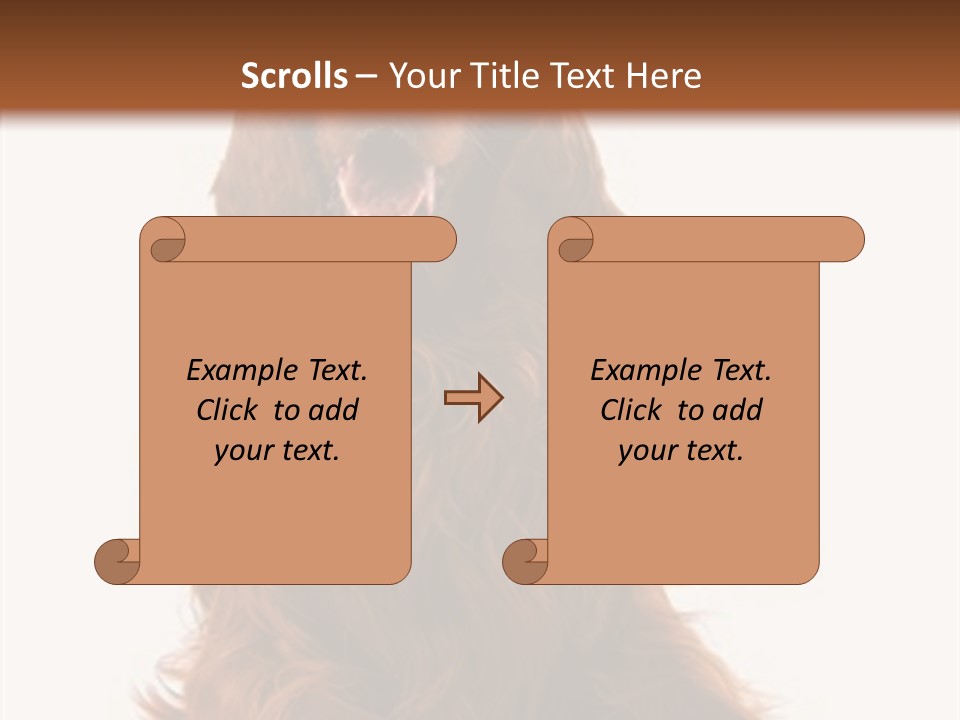 Red Friend Portrait PowerPoint Template